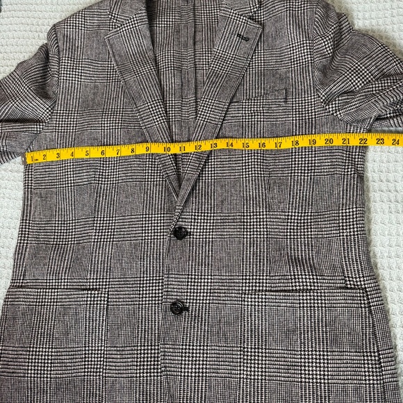 NWT J.Crew Factory Thompson Blazer Mens 42 Wool Houndstooth Suit Jacket AA559 - Picture 7 of 9
